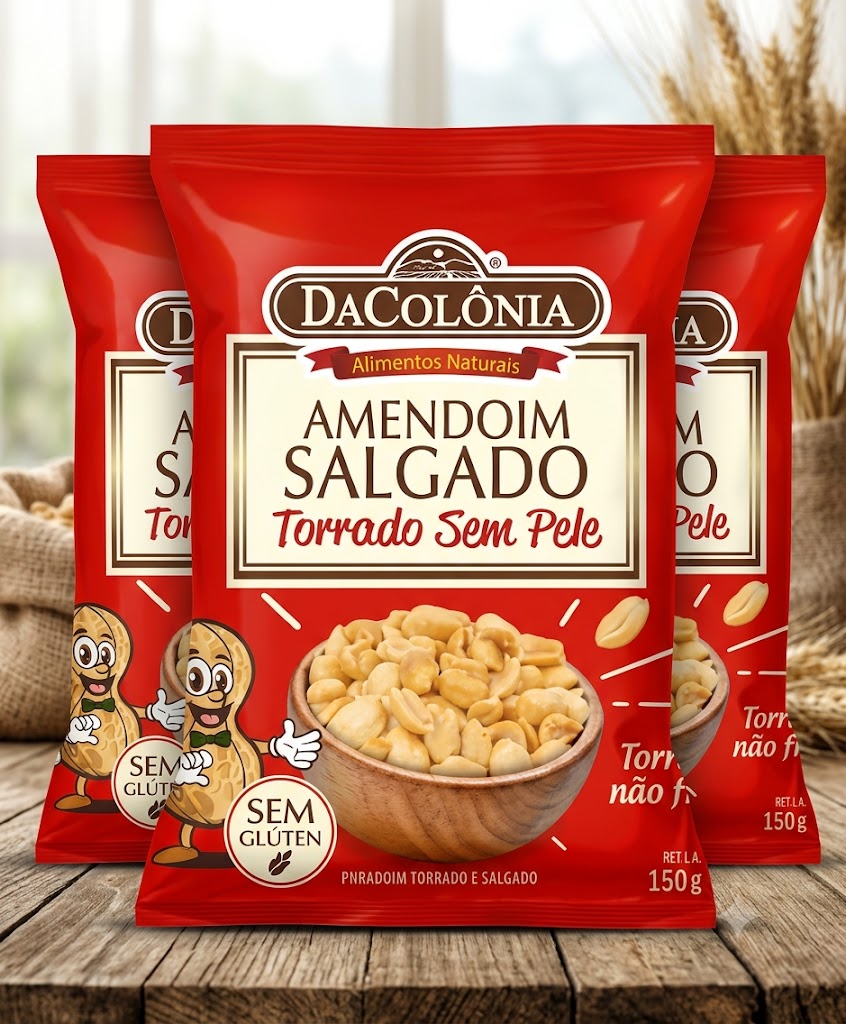 DaColônia Amendoim Torrado e Salgado (3x150g)