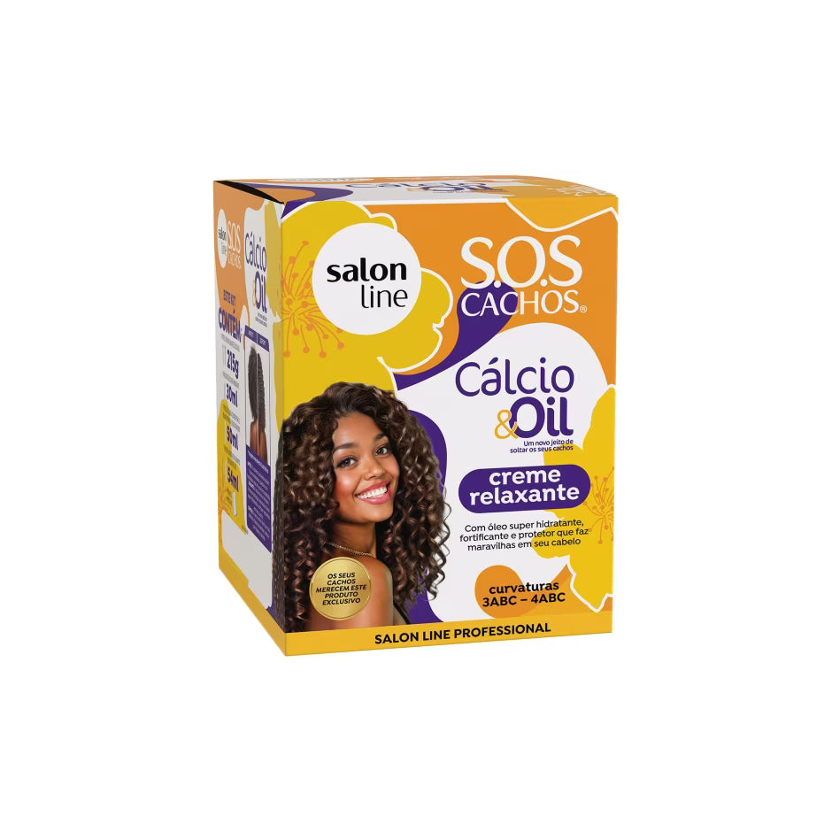 Creme Relaxante SOS Cachos Guanidina Calcio & Oil 349g