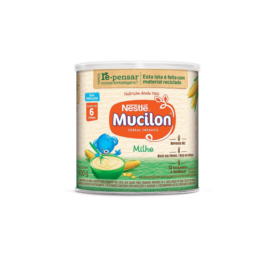 Mucilon Cereal Infantil Nestle Milho 400 Gr.