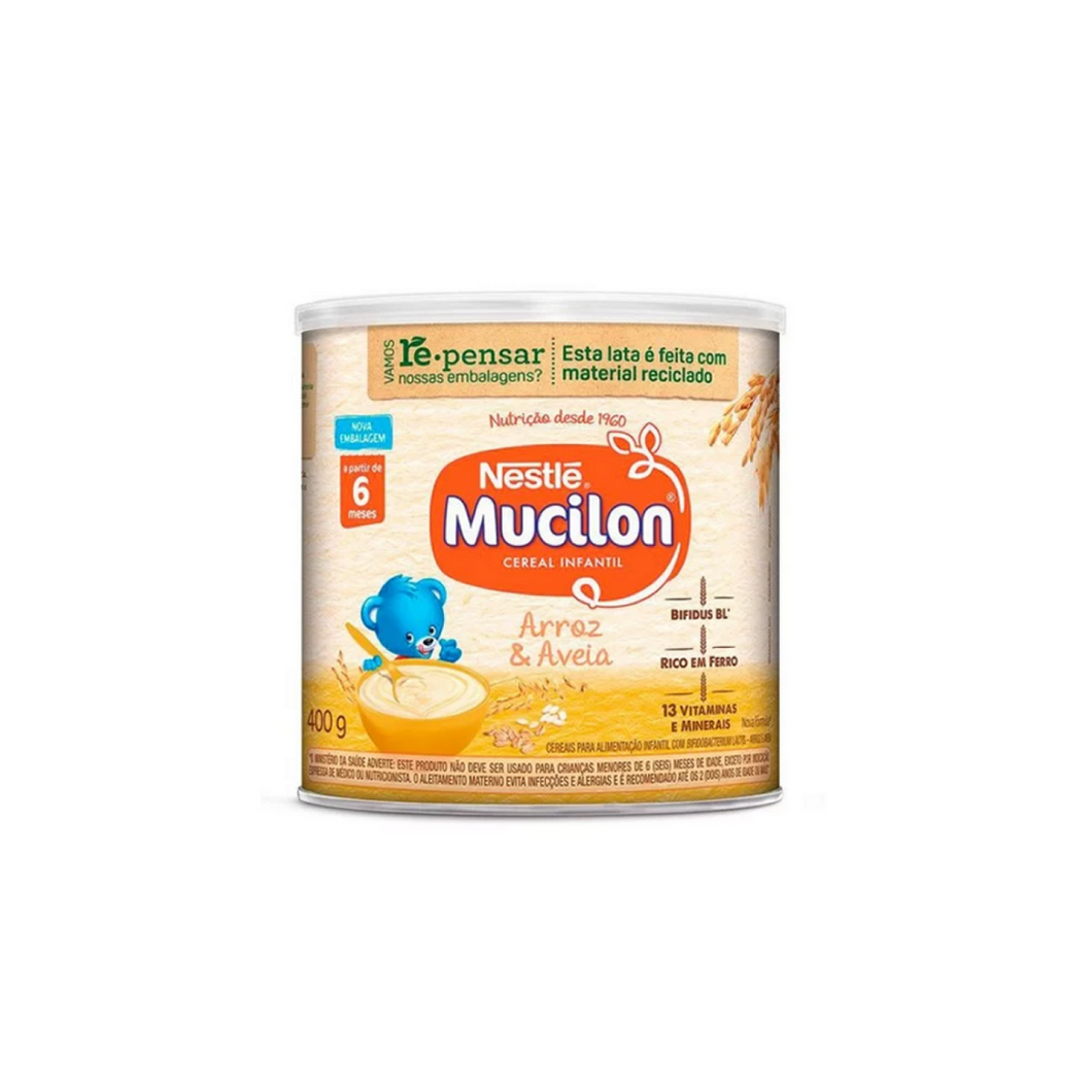 Mucilon Cereal Infantil Nestle Arroz & Aveia 400 Gr.