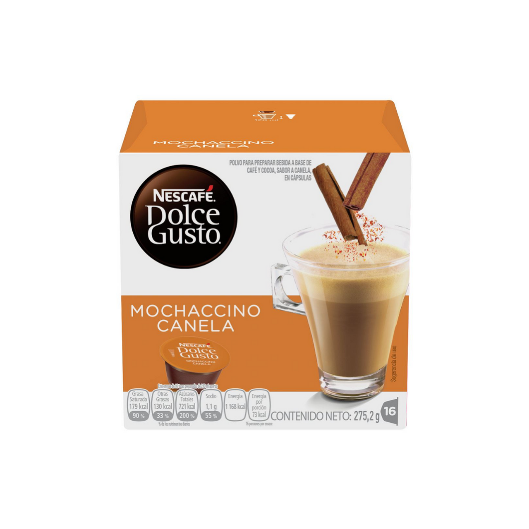 Coffee Capsules Mochaccino Cinnamon Dolce Gusto 16 units