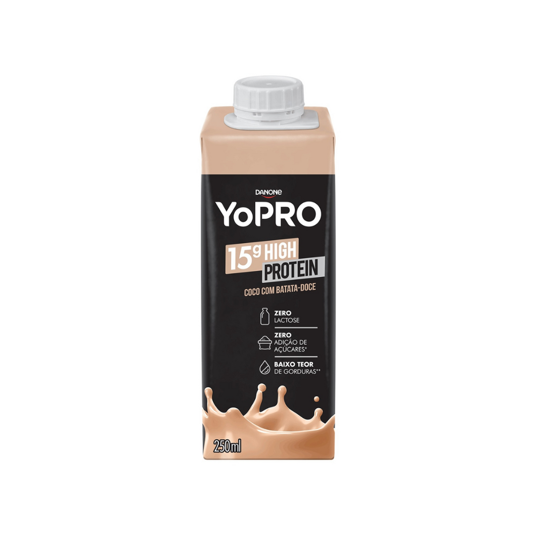 Yopro Bebida Láctea Uht Coco Com Batata Danone 250 Ml