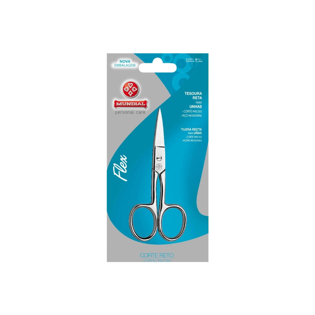 Flex Mundial Reta Stainless Steel Nail Scissors