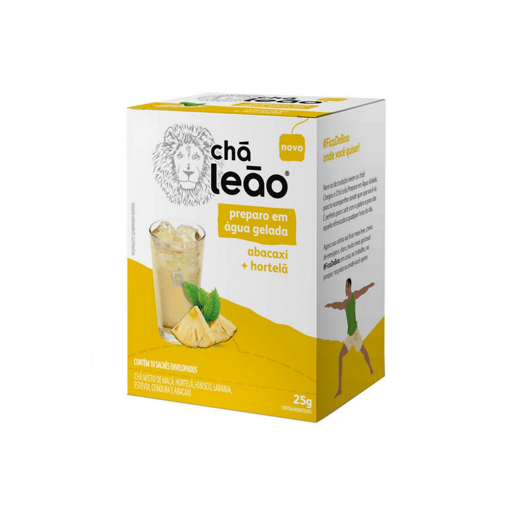 Chá Matte Leão Gelado Abacaxi+Hortelã 25g