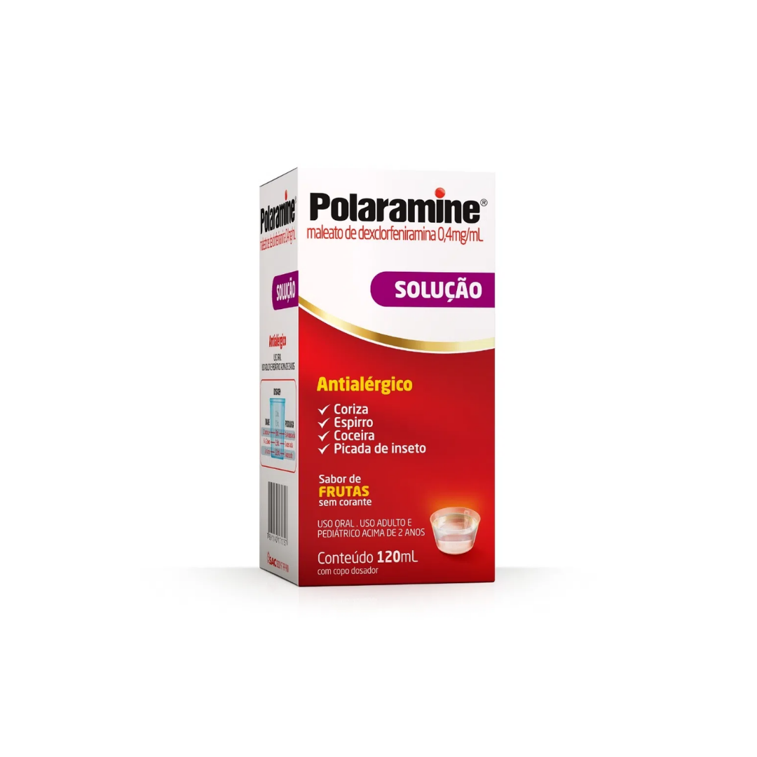 Polaramine Antialérgico 0,4mg/ml Sabor Frutas (120ml)