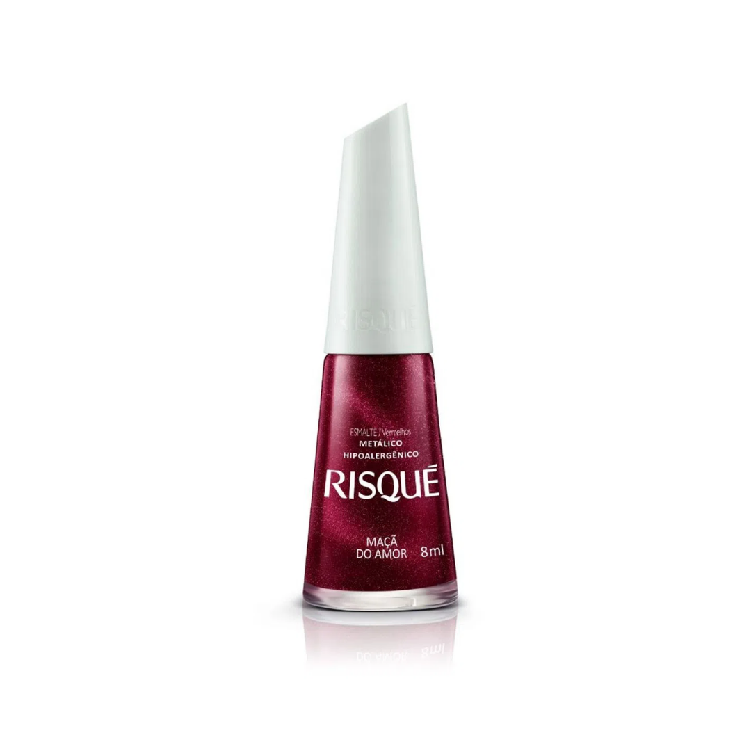 Risqué Esmalte Metálico: Maçã do Amor (8ml)