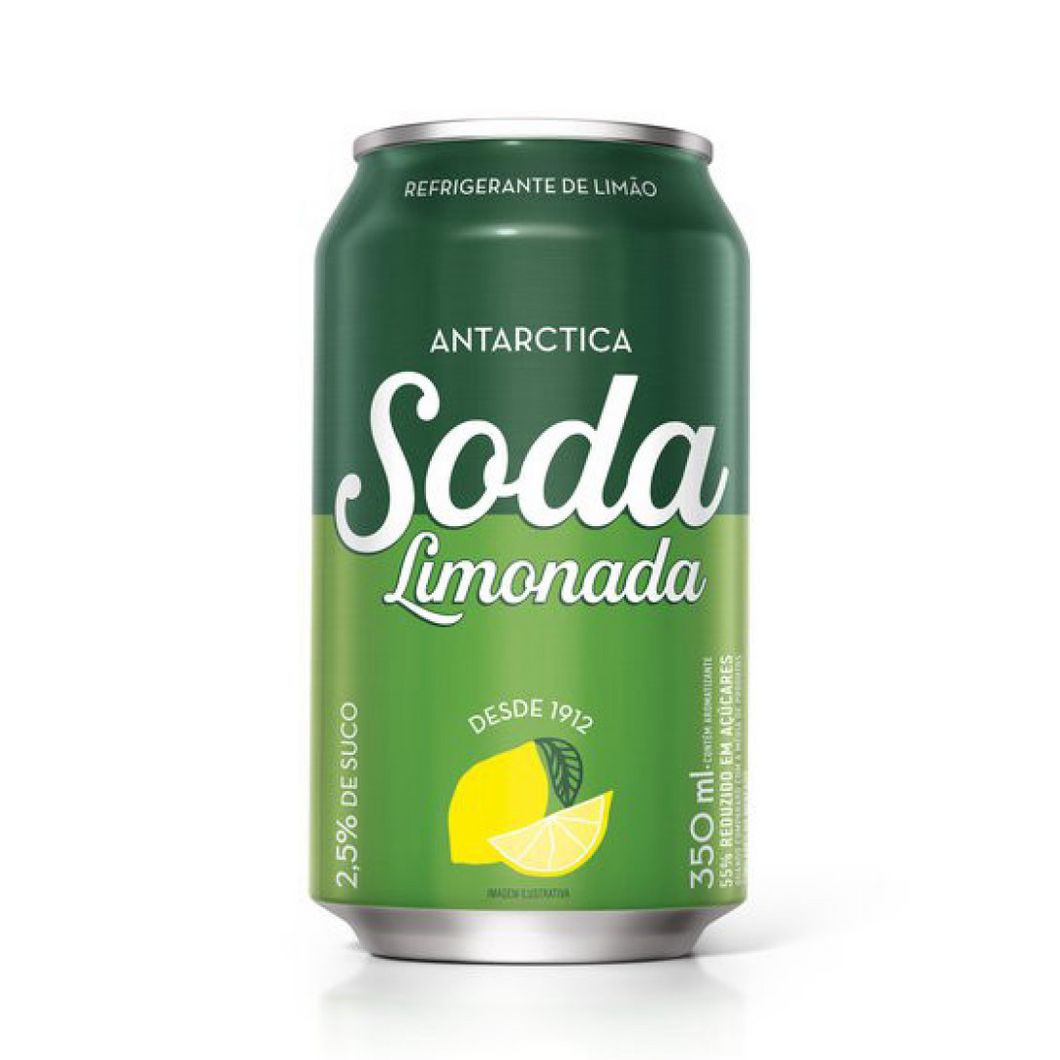 Refrigerante Limonada Soda Antarctica Lata 350Ml