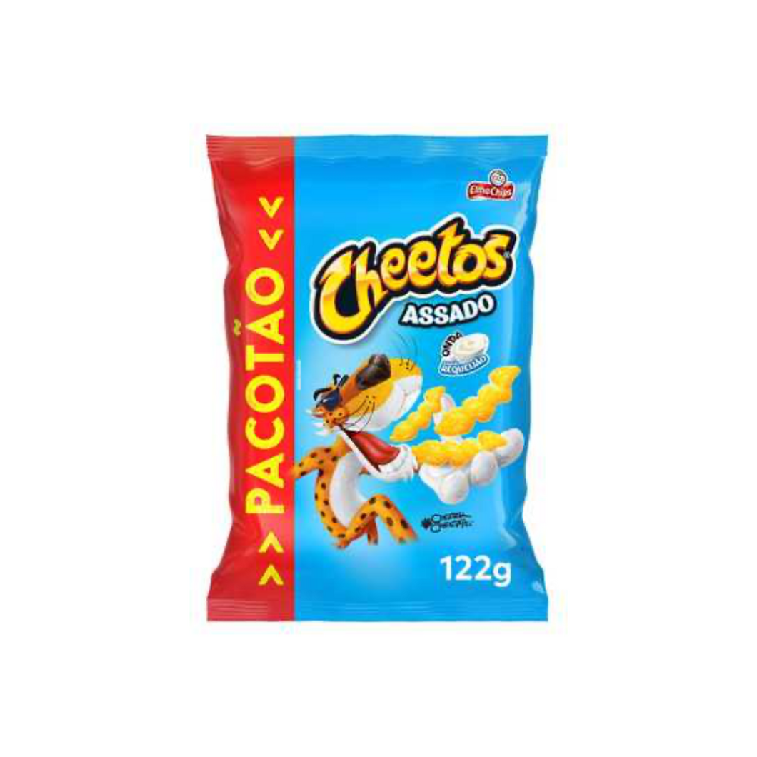 Roasted Cheetos Snacks Onda Requeijão Elma Chips 122 Gr.