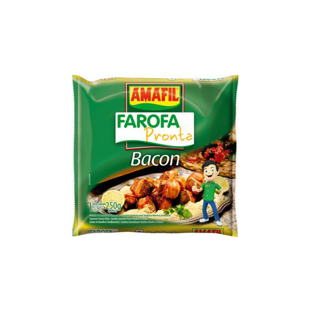 Farofa Mandioca Bacon Amafil 250g