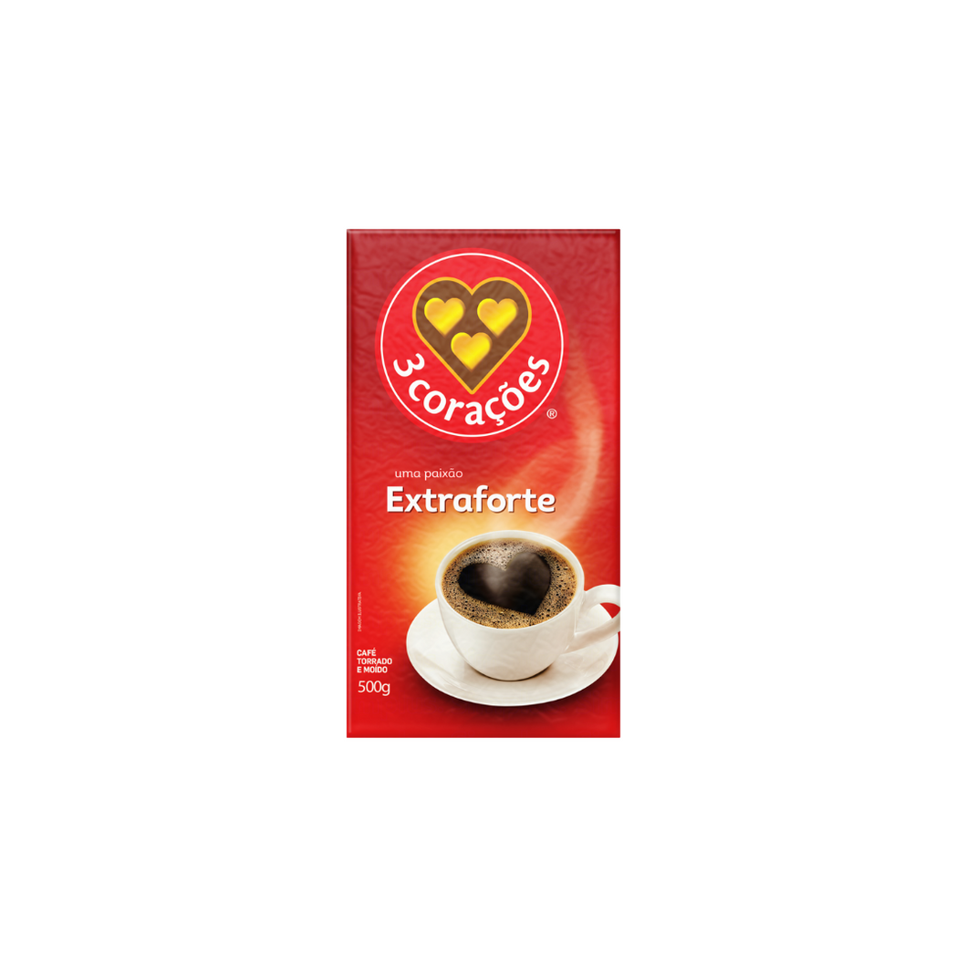 Café 3 Corações Extraforte 500g