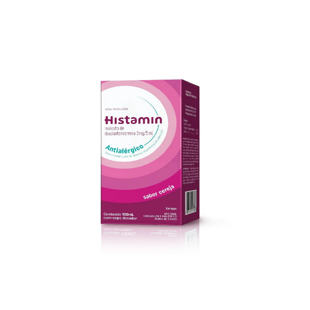 Antialérgico Histamin 2Mg/5Ml Xarope Com 100Ml