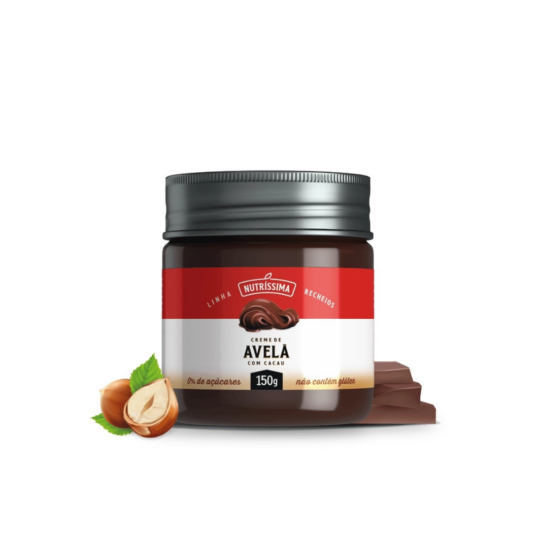 Nutrissima Hazelnut Cream With Zero Sugar Cocoa 150g